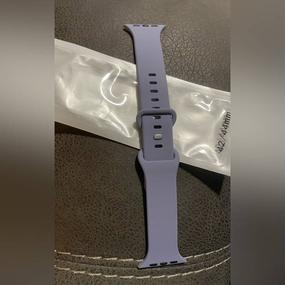 JINGMAX Sport Band Compatible with Apple Watch 42/44mm. (Lavender/Grey) - Picture 2 of 4